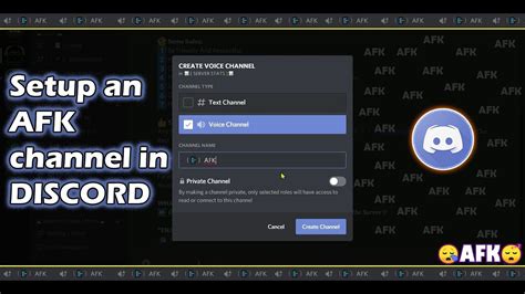 how to make a afk chanel in discord|Discord inactive channel setup.